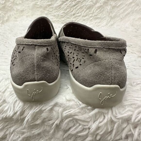 JOIE Huxley Laser Cut Slip-On Comfy Sneakers in Gray Suede Upper size 8 - Picture 6 of 6